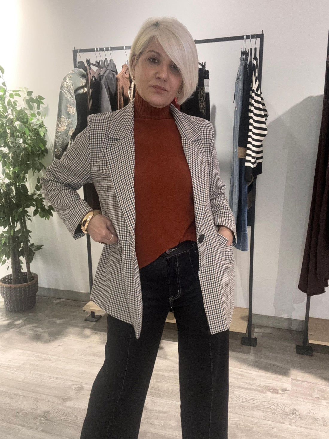 Chaqueta cuadros London