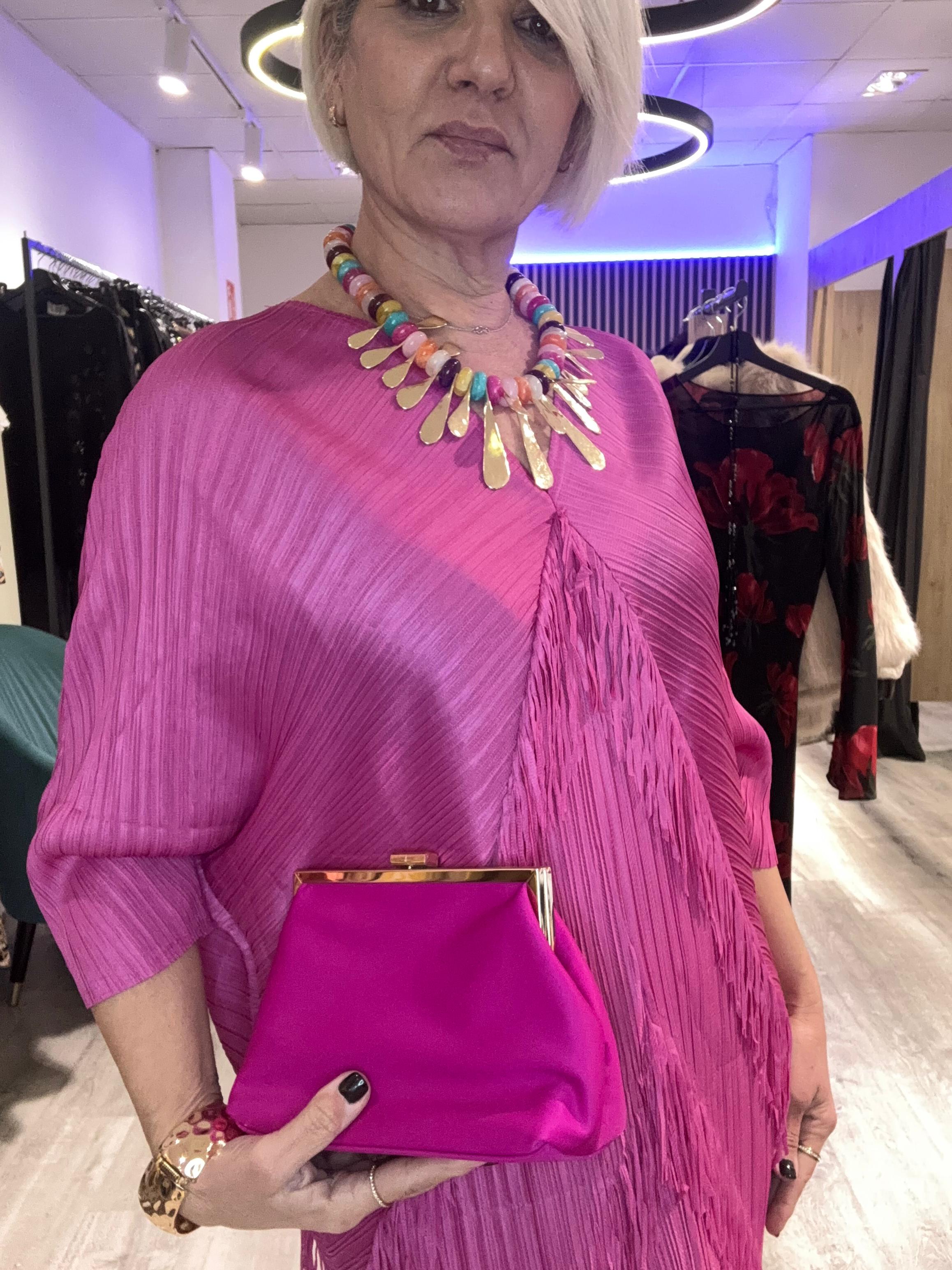 Vestido boho flecos Bugambilla