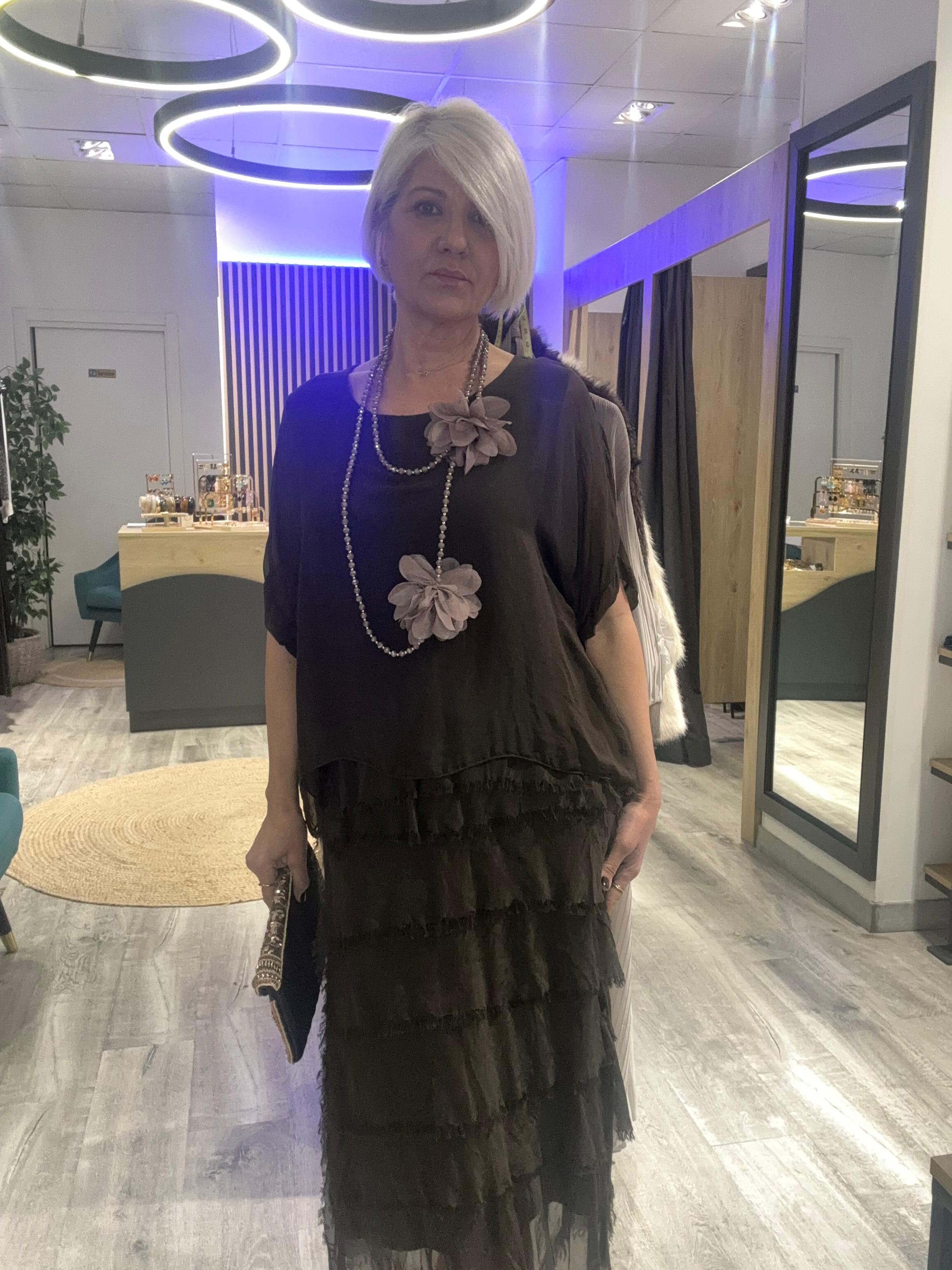 Vestido Adriana Marrón chocolate