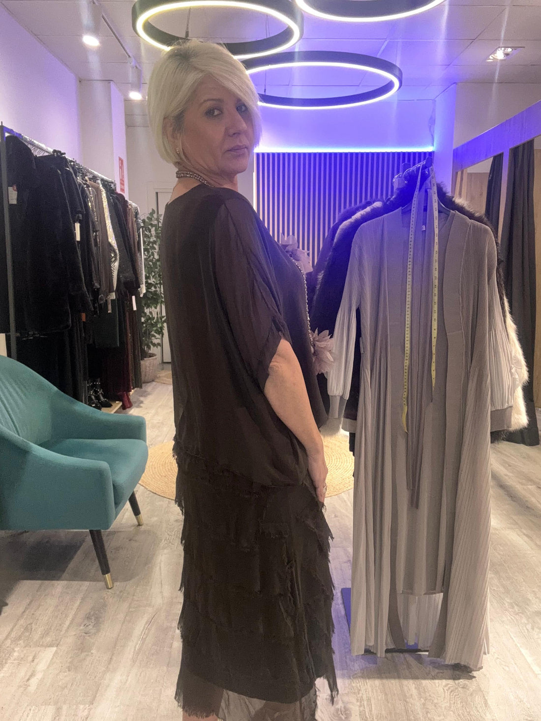 Vestido Adriana Marrón chocolate