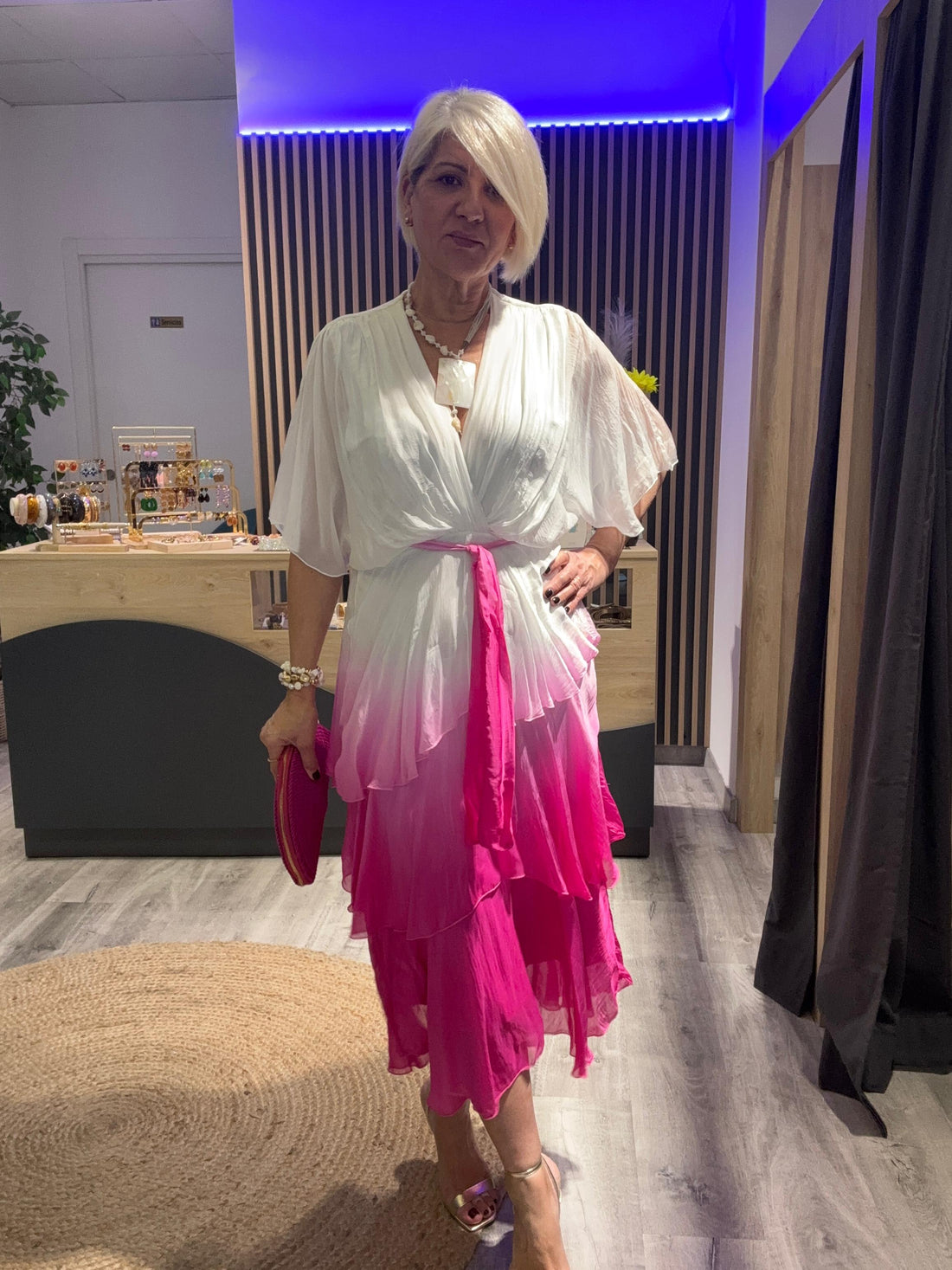 Vestido seda Valeria