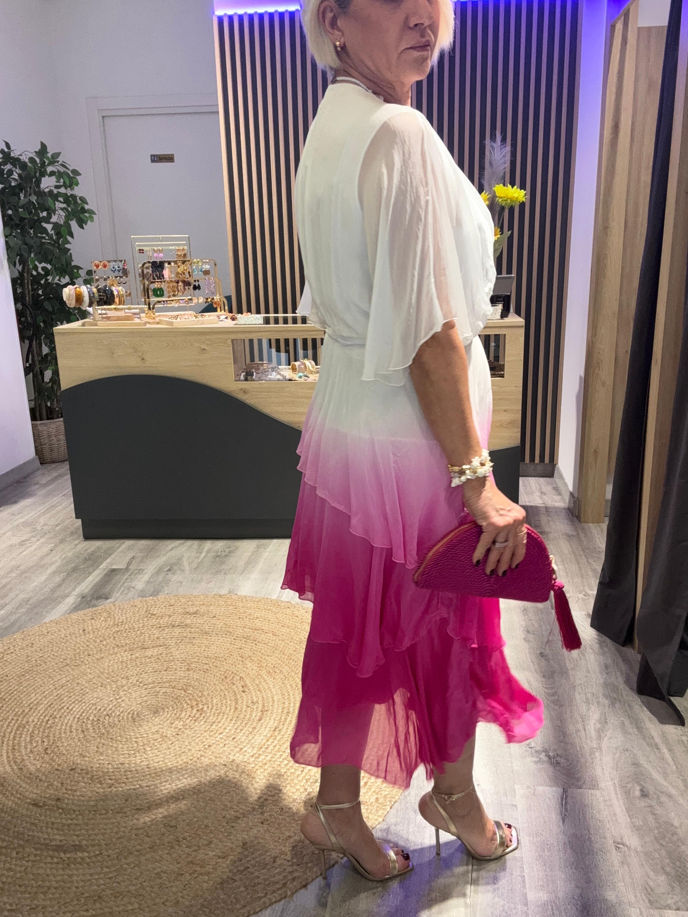 Vestido seda Valeria