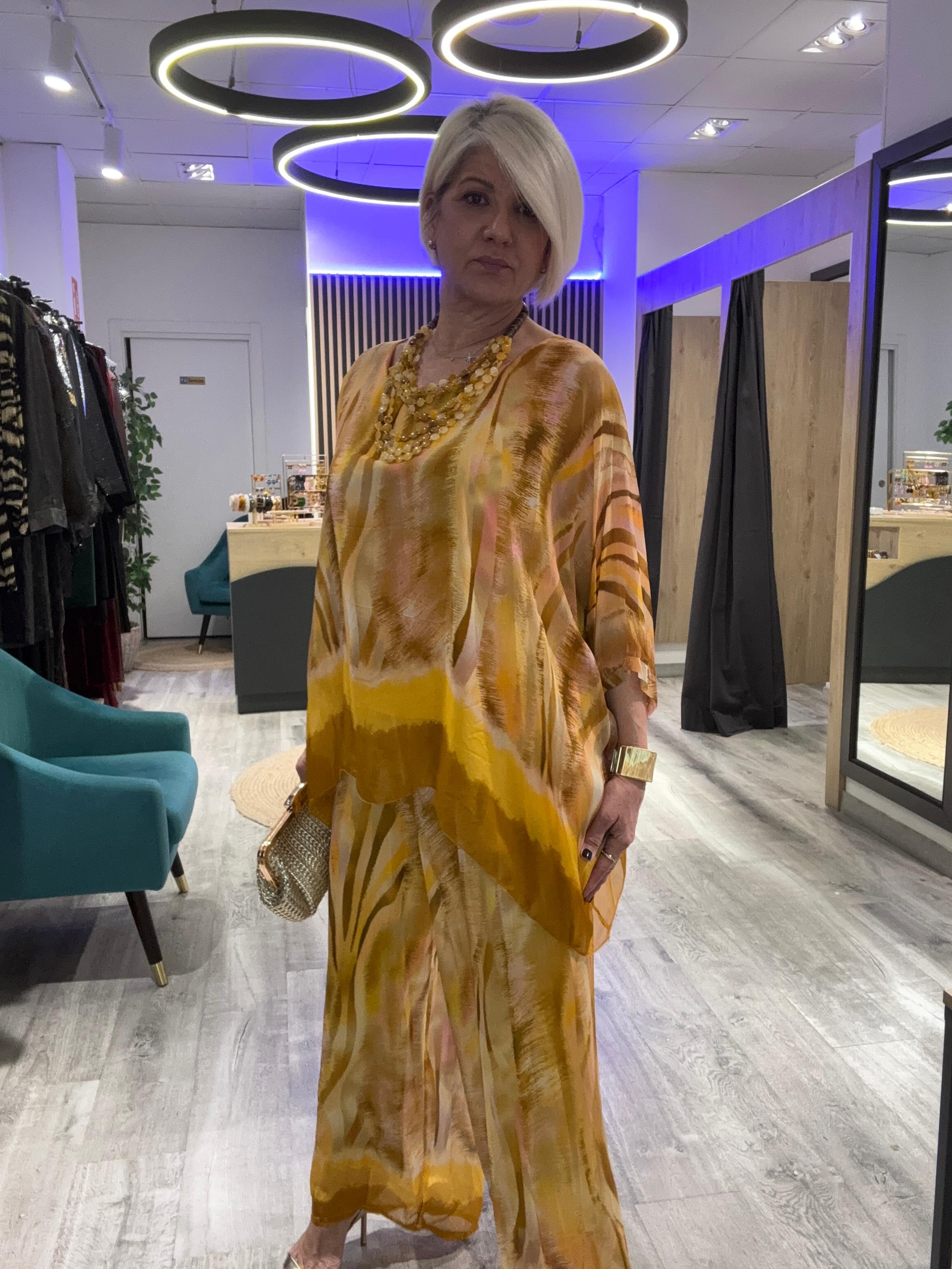 Conjunto  seda  Salma