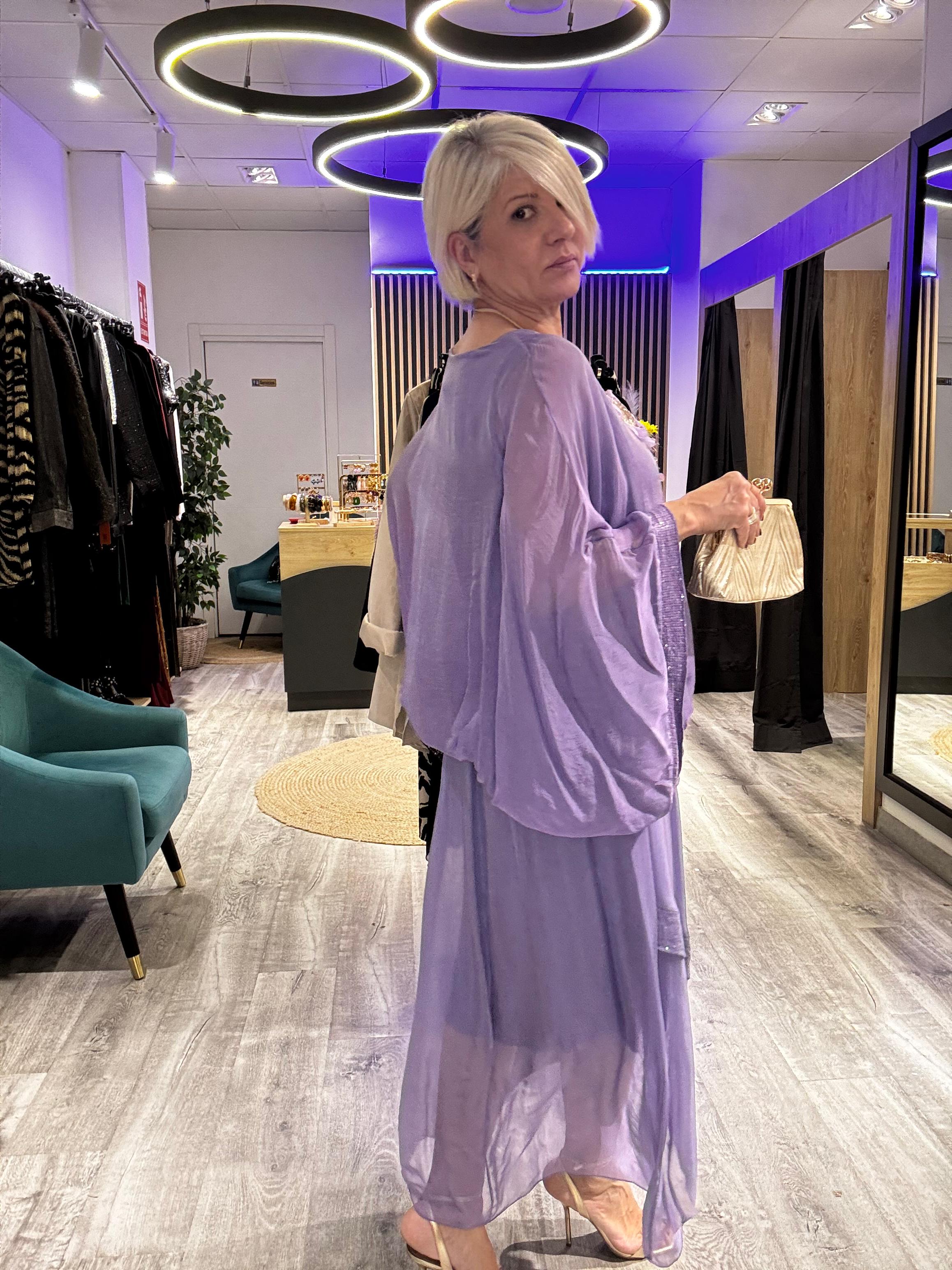 Conjunto falda y  blusa seda L’essence