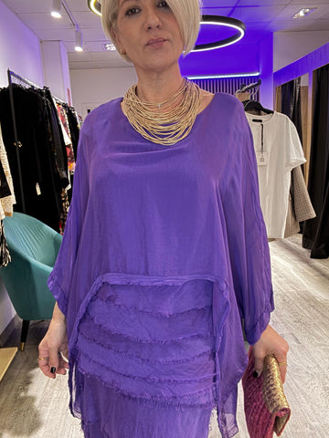 Conjunto seda Falda y blusa  L’Boenme