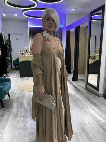 Vestido y caftan seda Desert