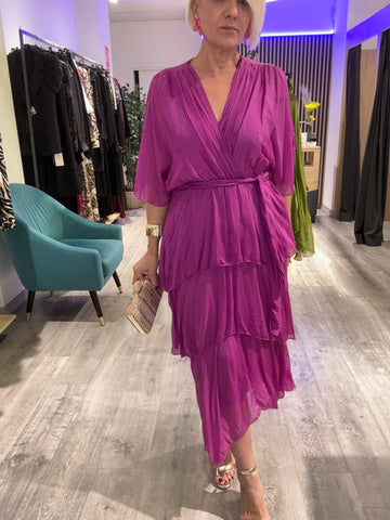 Vestido seda Toscana