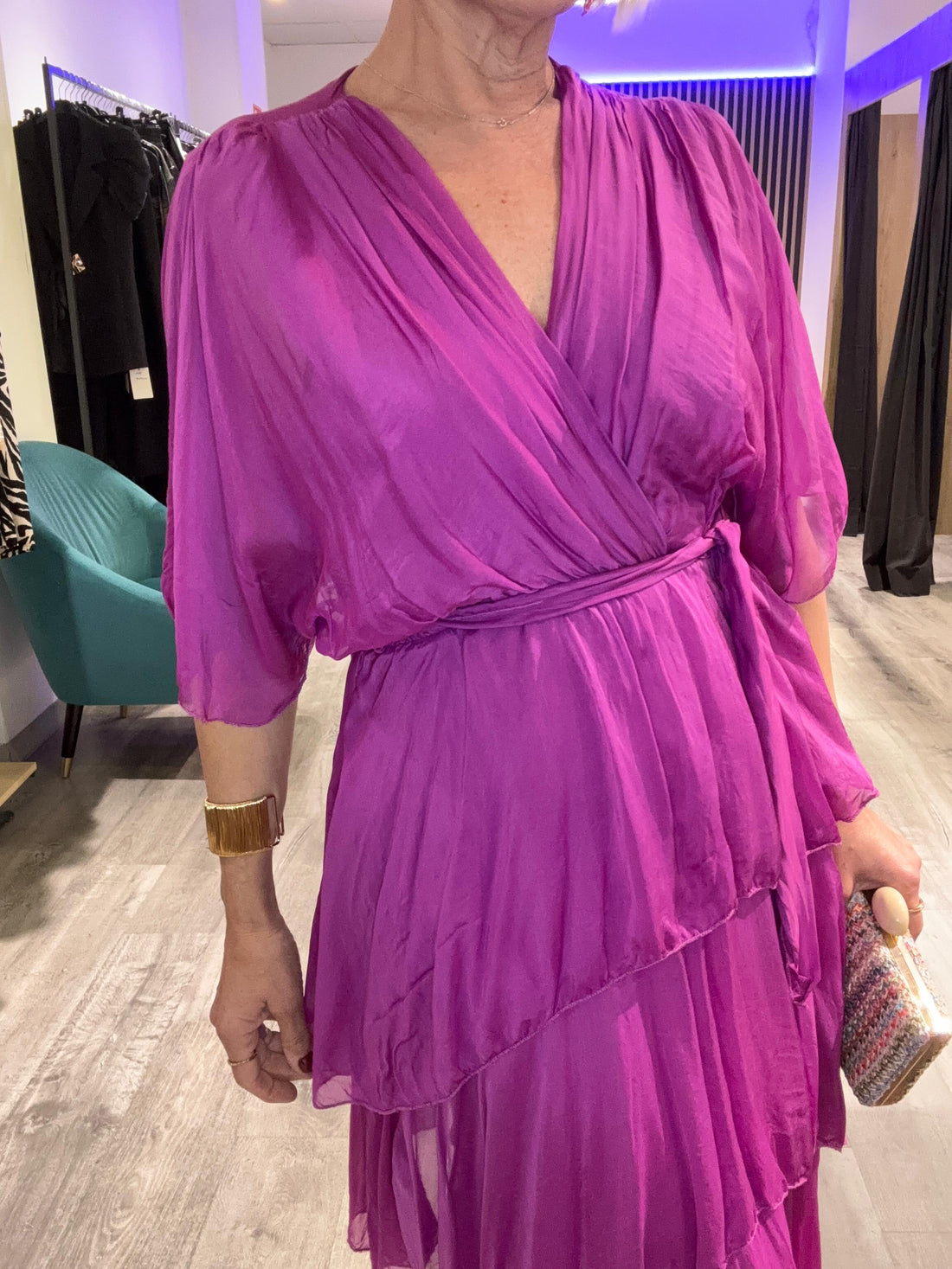 Vestido seda Toscana