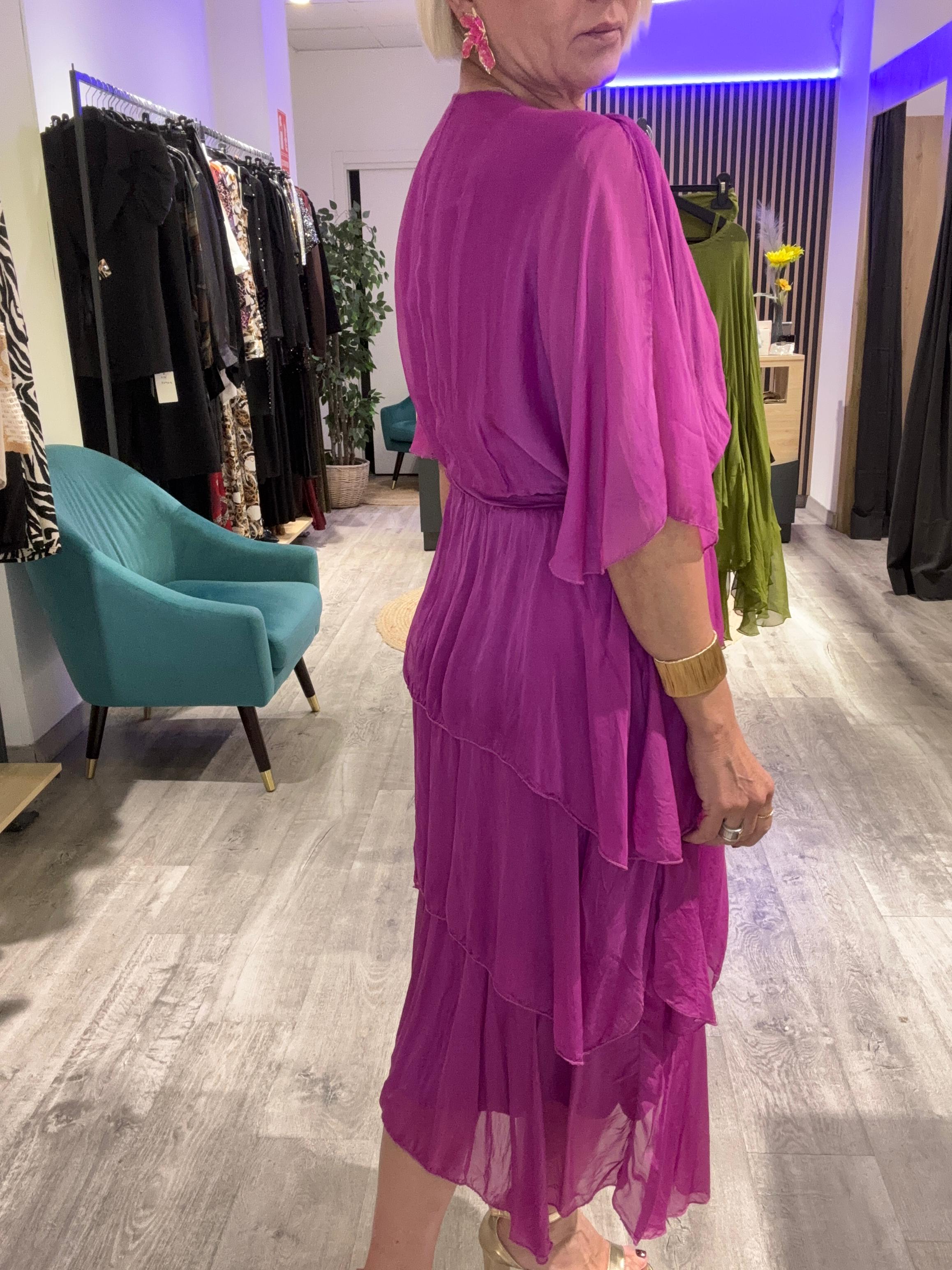 Vestido seda Toscana