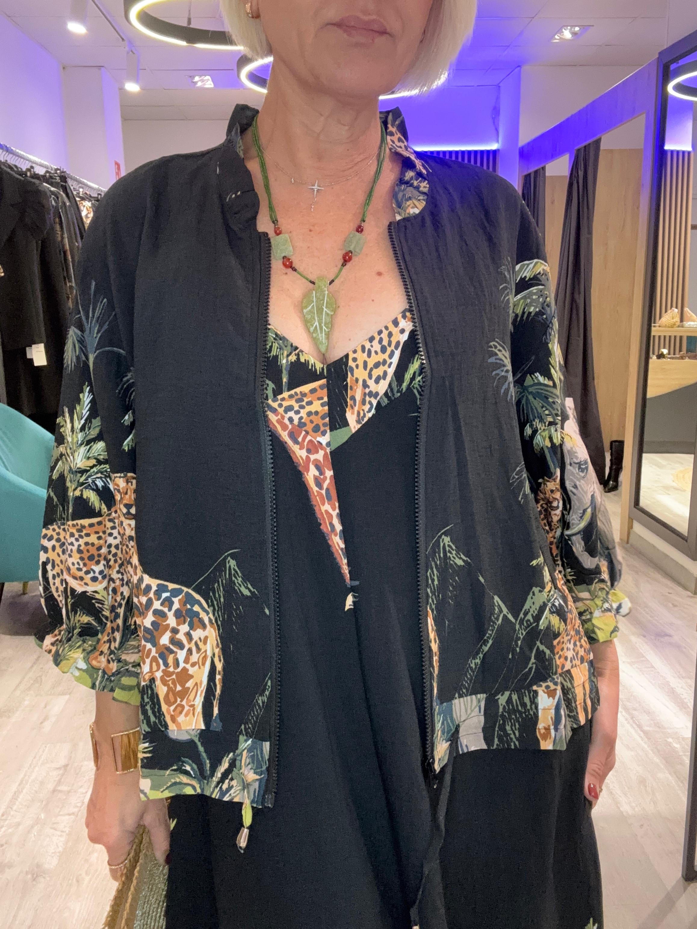 Conjunto Mono y Bomber Zuri