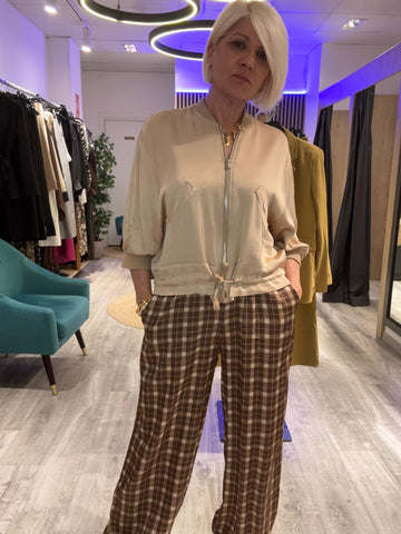 Conjunto Cuadrille, Bomber y Pantalón Bombacho
