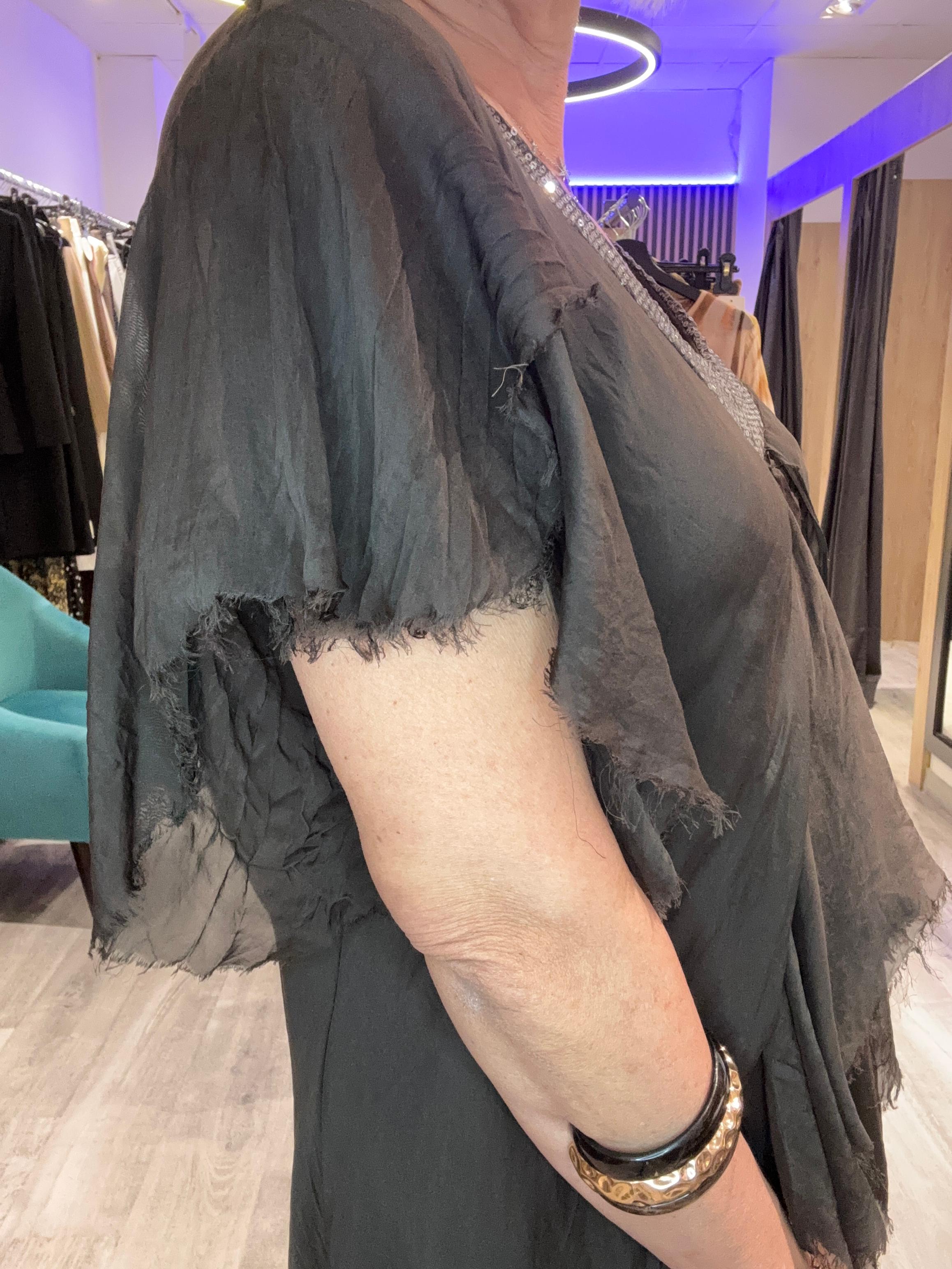 Vestido seda Esvedra