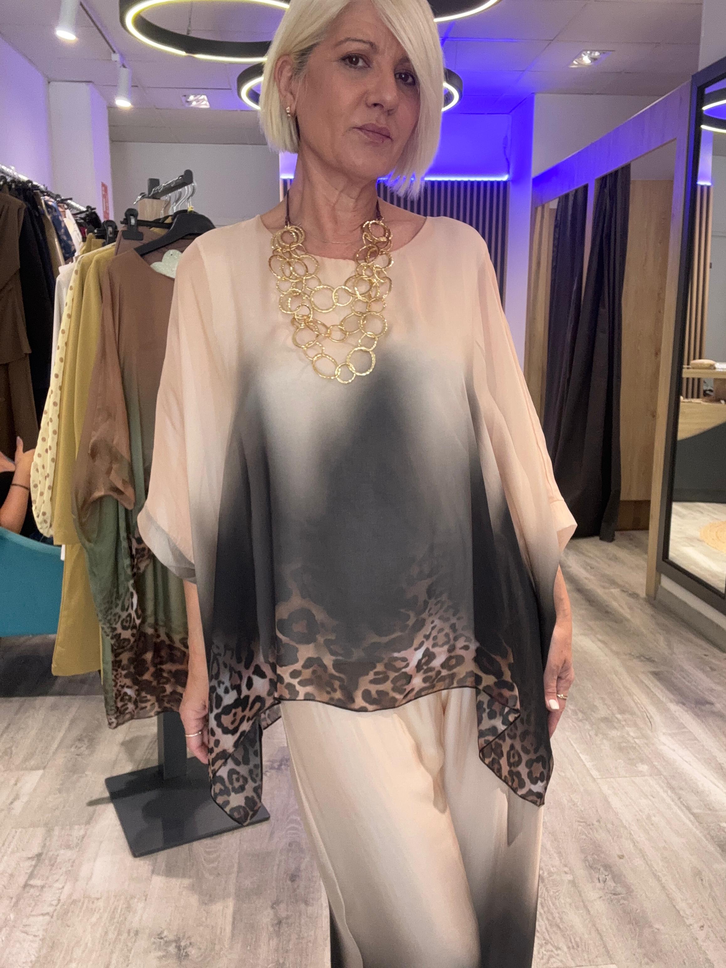 Conjunto seda Sábana beige