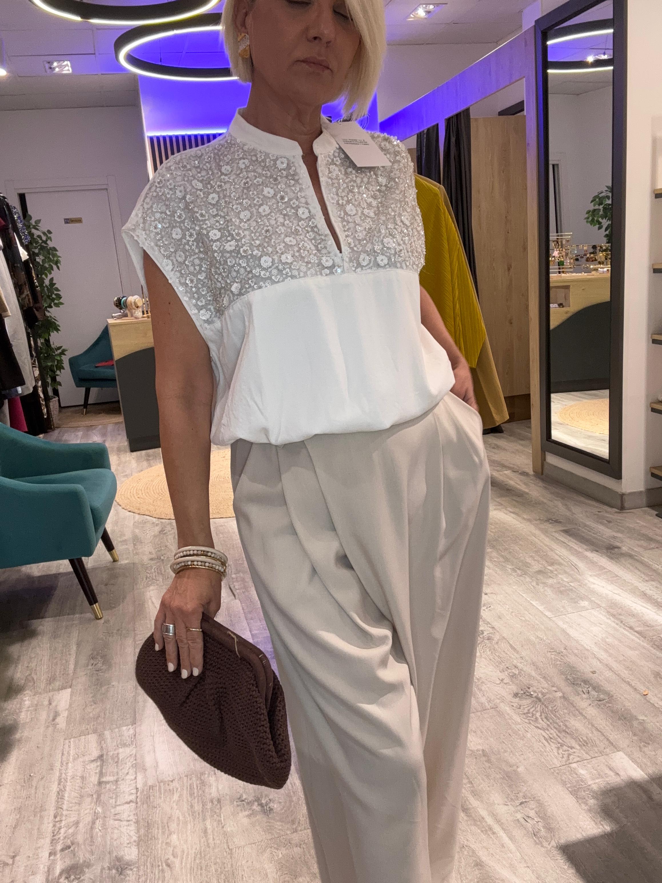 Blusa strach  flores