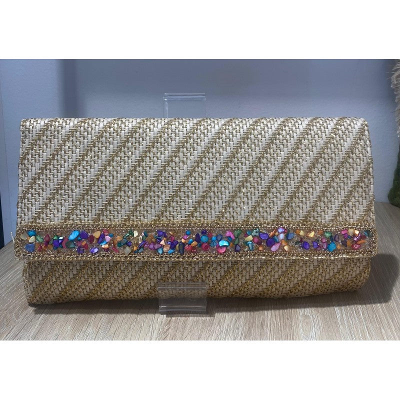 Bolso de Rafia dorado