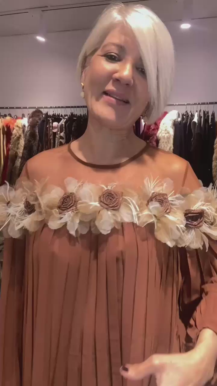 Blusa Boho Lux Elegante - Talla Única 38-48 Estilo Sofisticado