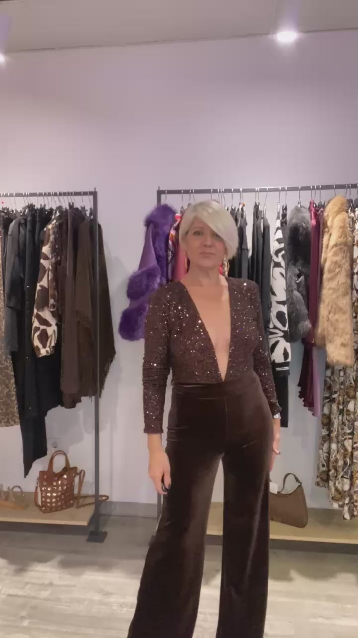 Body Lentejuelas Claudia - Brillo y Elegancia para Fiestas